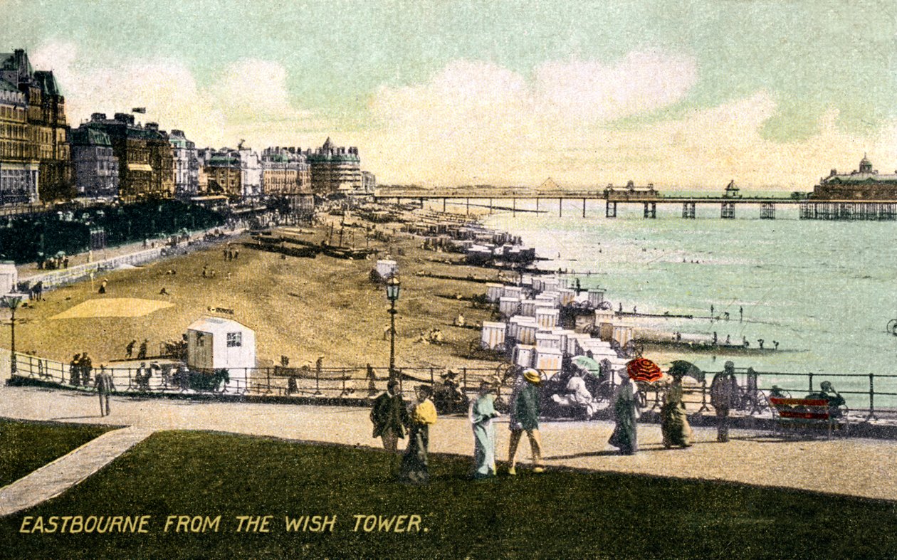 Eastbourne fra Wish Tower, Sussex, tidlig på 1900-tallet av Unbekannt