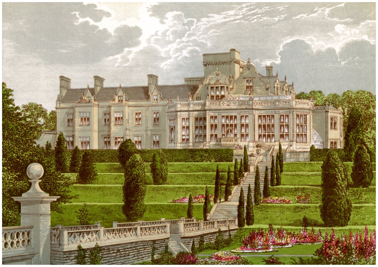 Easton Hall, Lincolnshire, hjemmet til Baronet Cholmeley, c1880 av Unbekannt