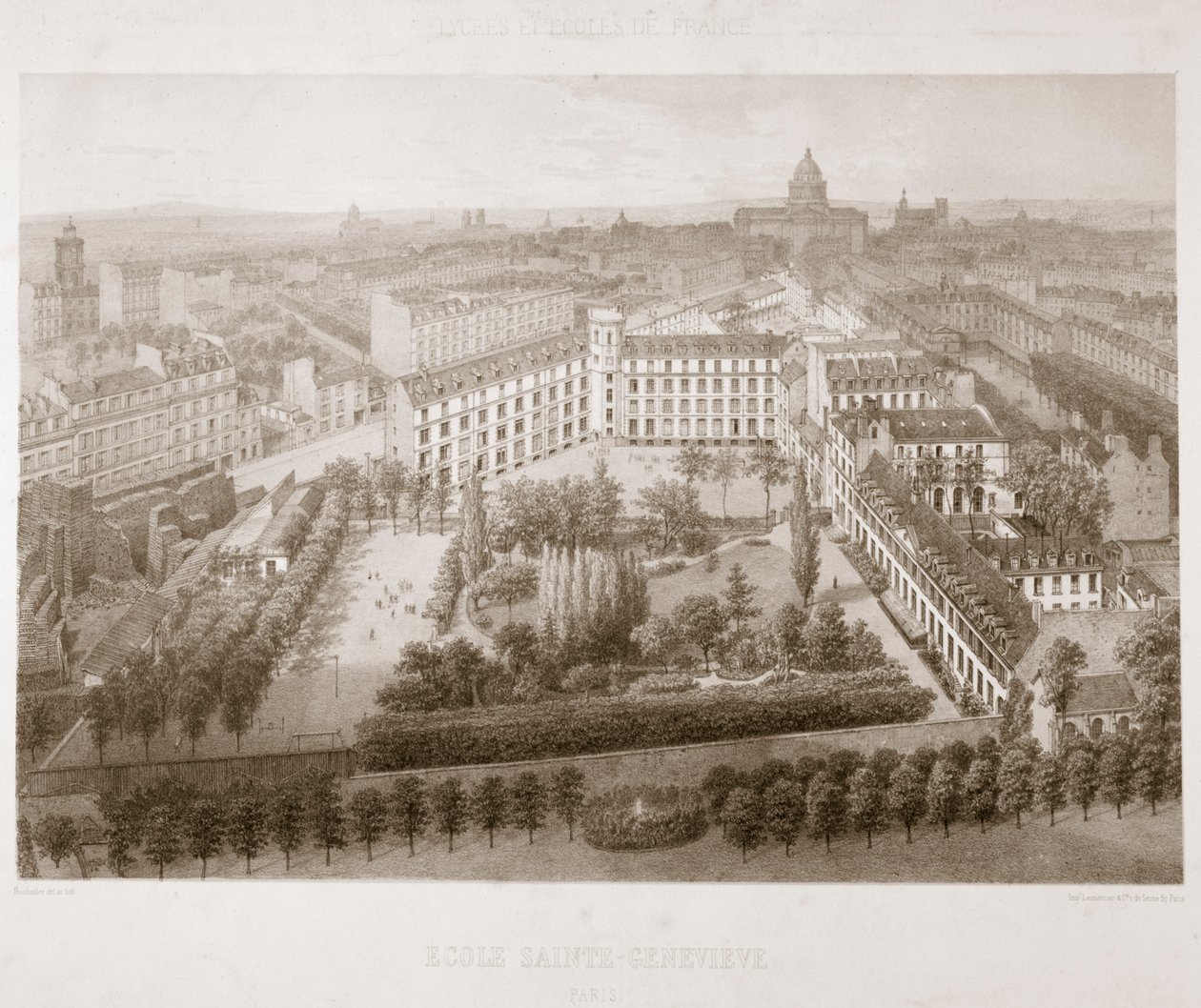 Ecole Sainte Genevieve, Paris, 1867 av Unbekannt