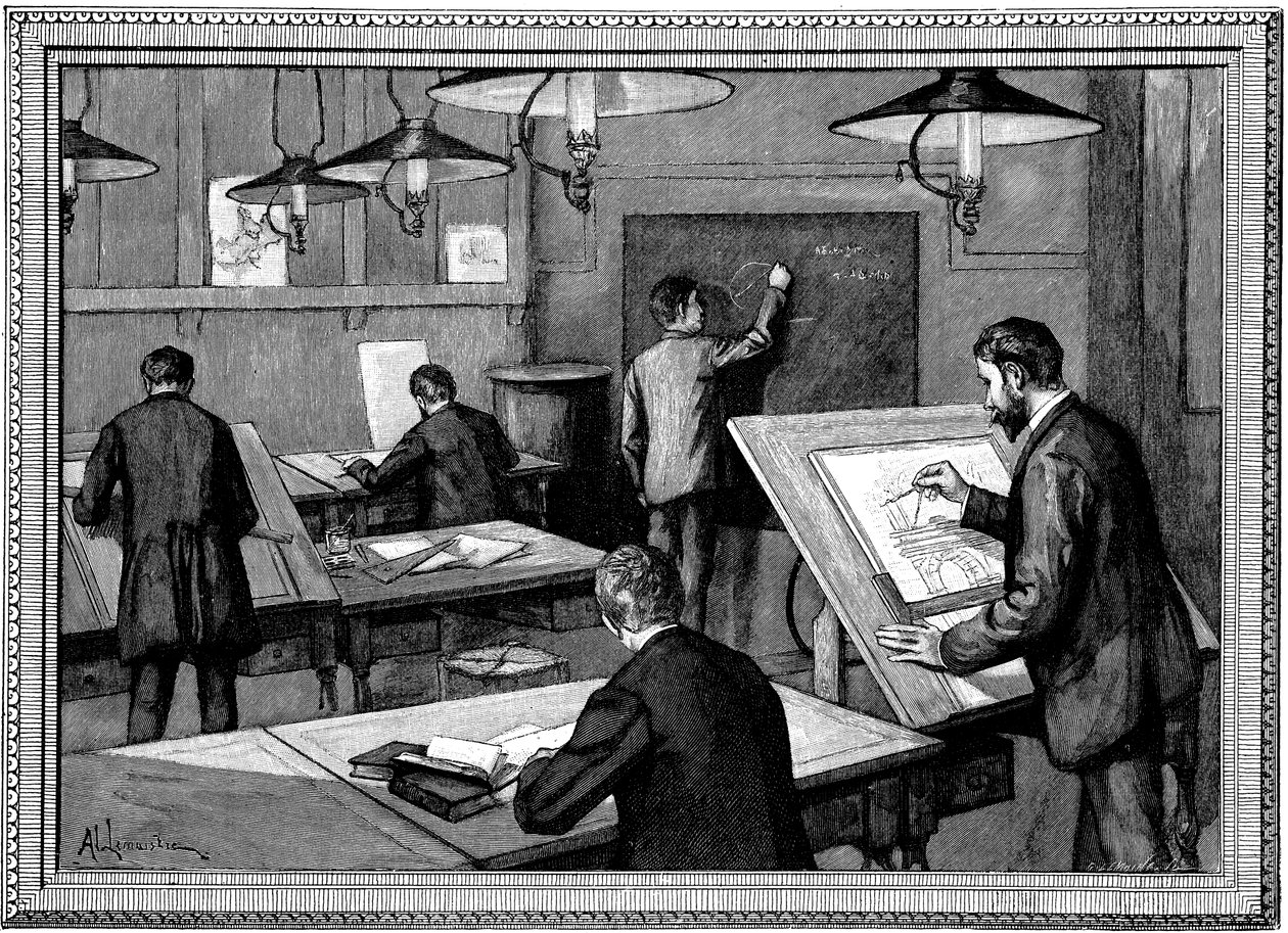 School of Ponts-et-Chaussees, Paris, 1894 av Unbekannt