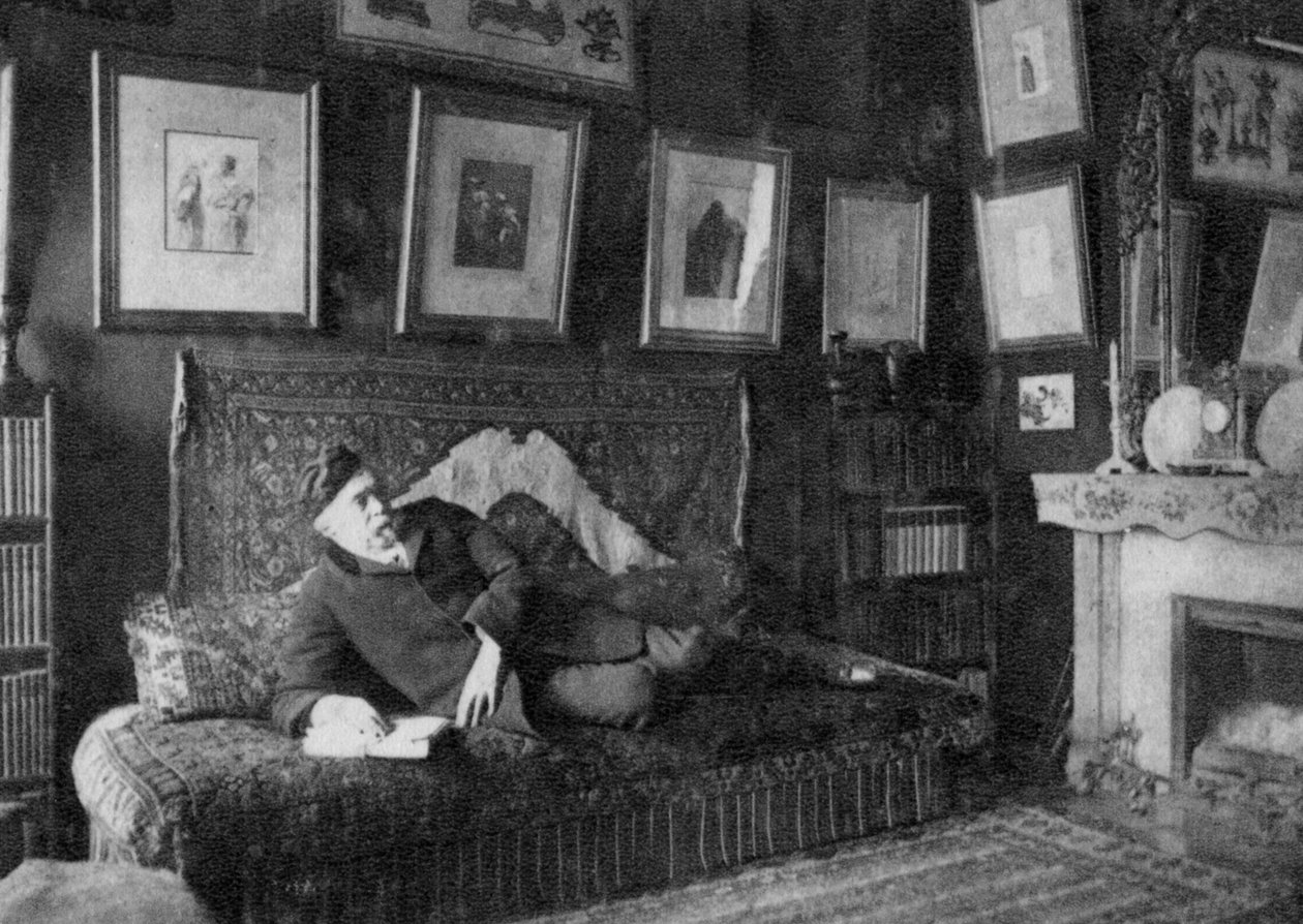 Edmond de Goncourt, fransk forfatter, 1891 av Unbekannt
