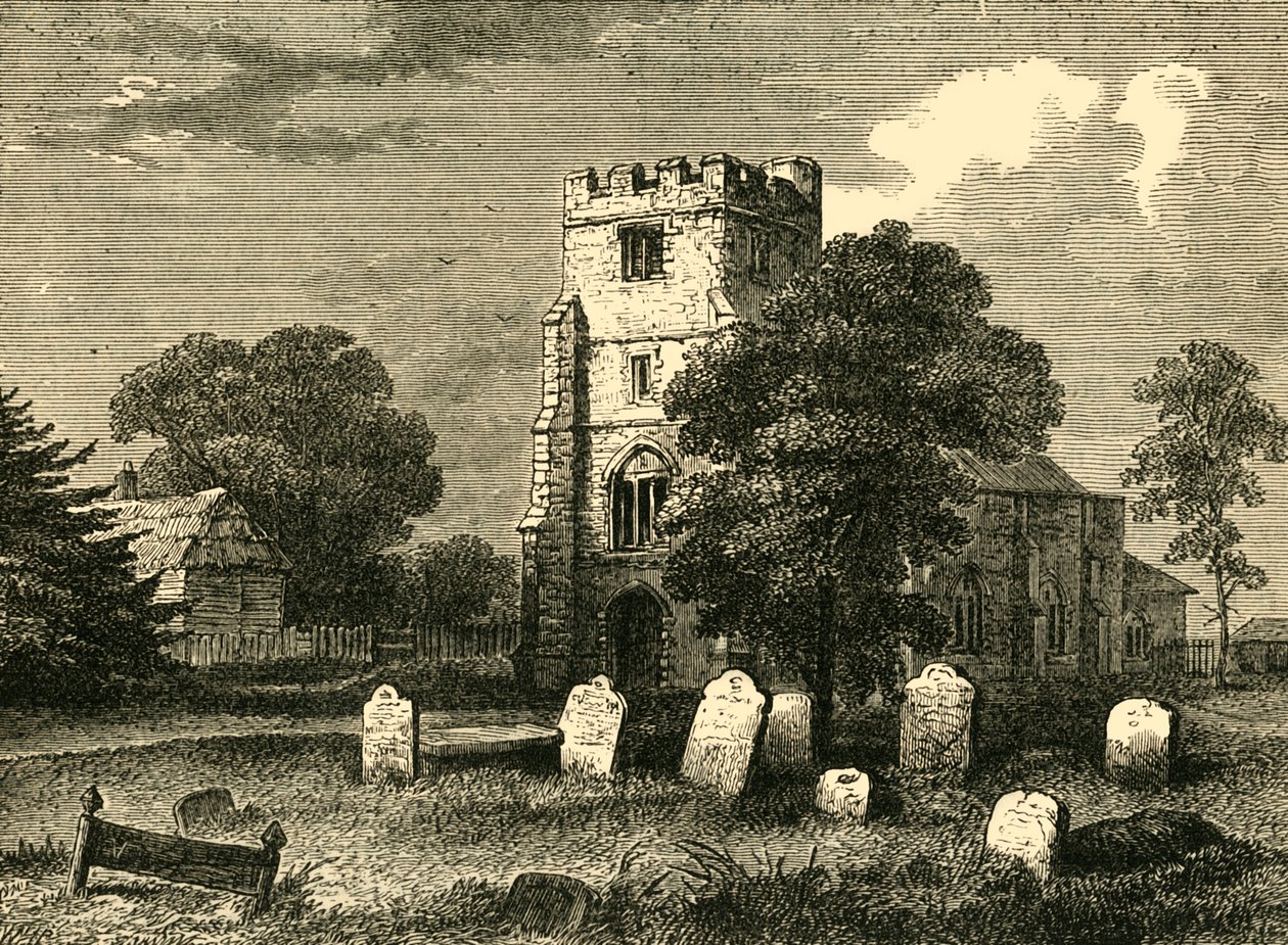 Edmonton kirke, 1790, c1876. av Unbekannt