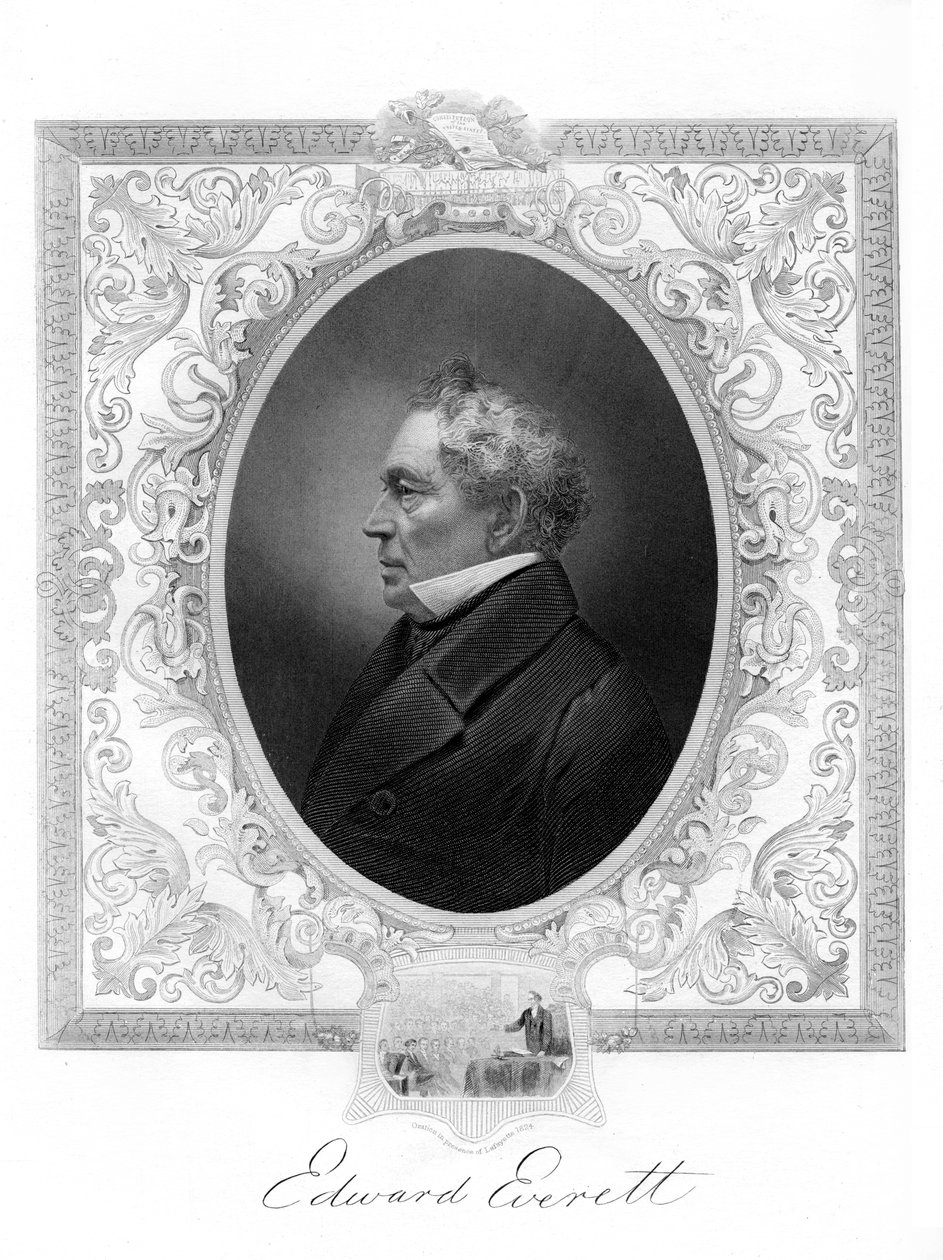 Edward Everett , amerikansk Whig Party-politiker fra Massachusetts, 1862-1867 av Unbekannt