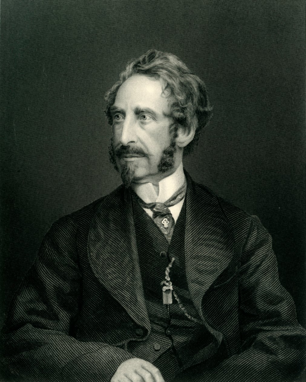 Edward G.E.L. Bulwer-Lytton, Lord Lytton, 1850, c1884. av Unbekannt
