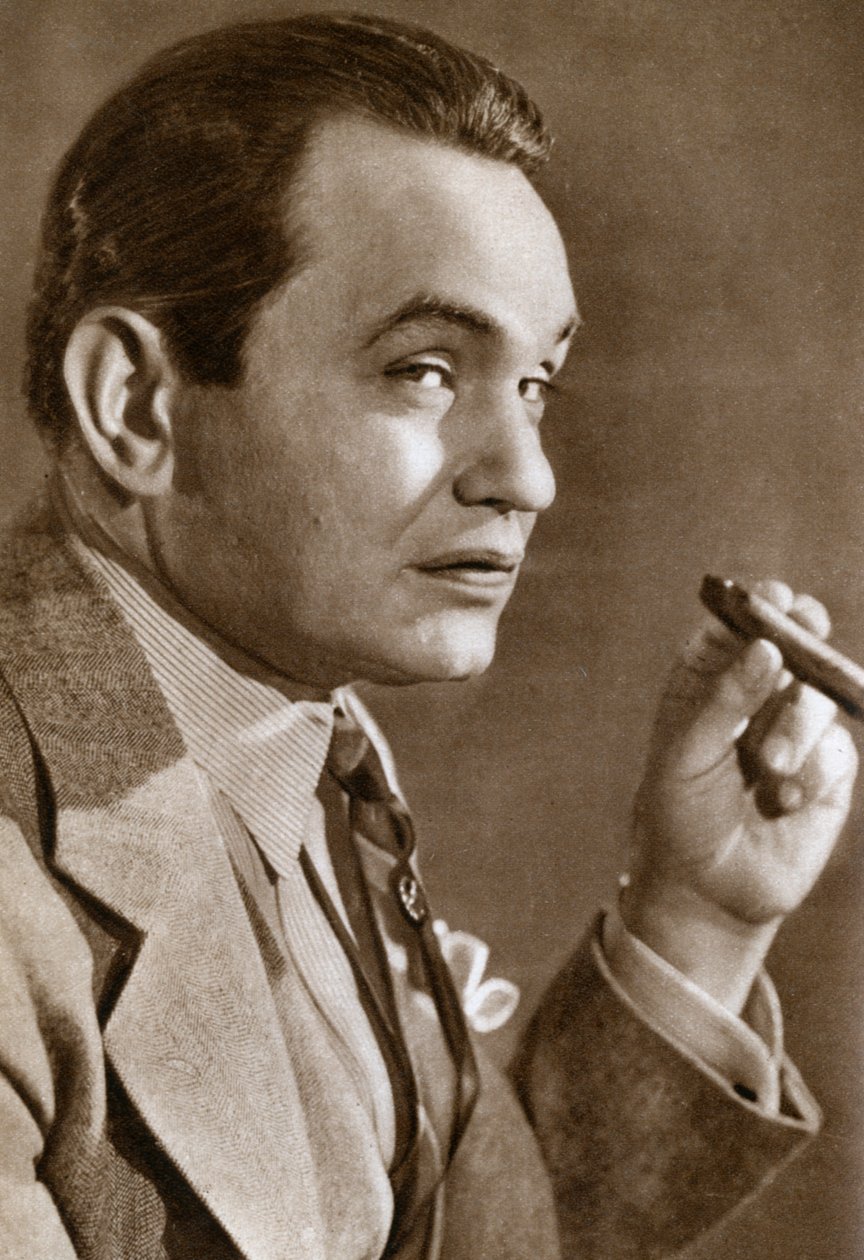 Edward Goldenberg Robinson , amerikansk scene- og filmskuespiller, av rumensk opprinnelse, 1933 av Unbekannt