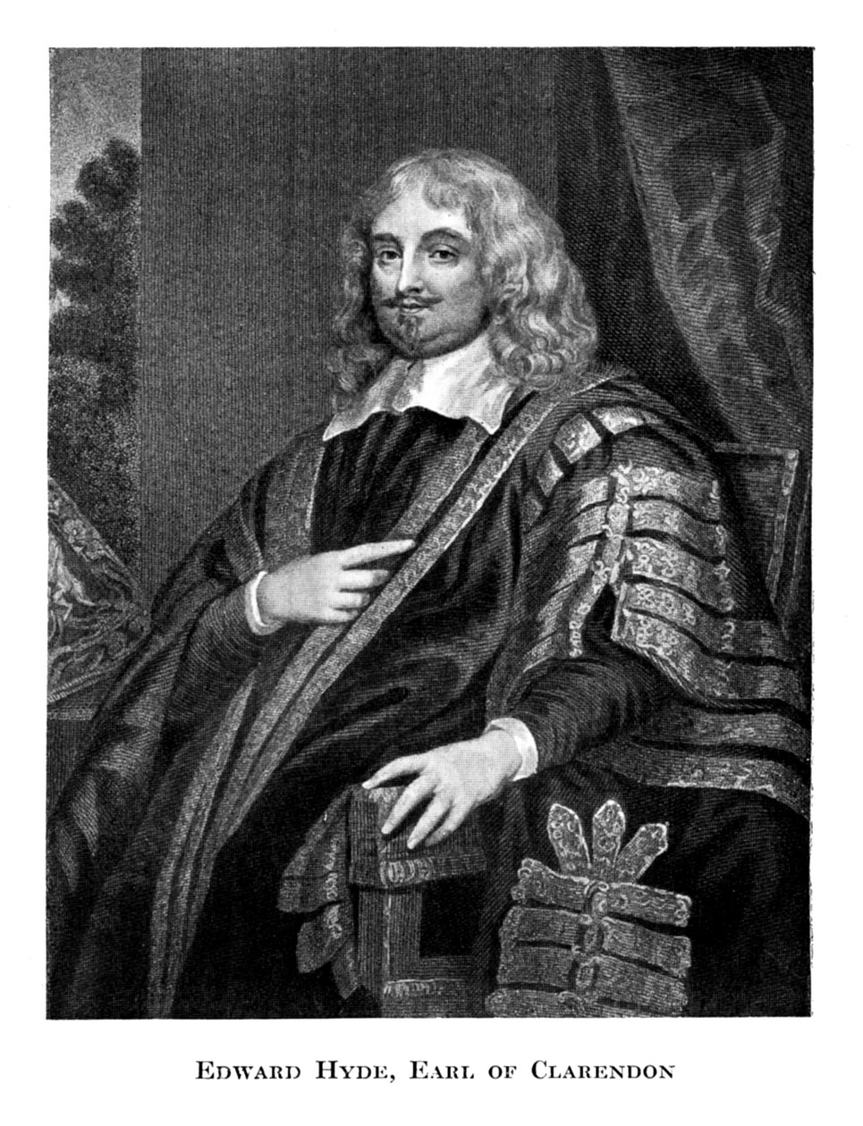 Edward Hyde 1609-1674, 1. jarl av Clarendon, 1800-tallet av Unbekannt