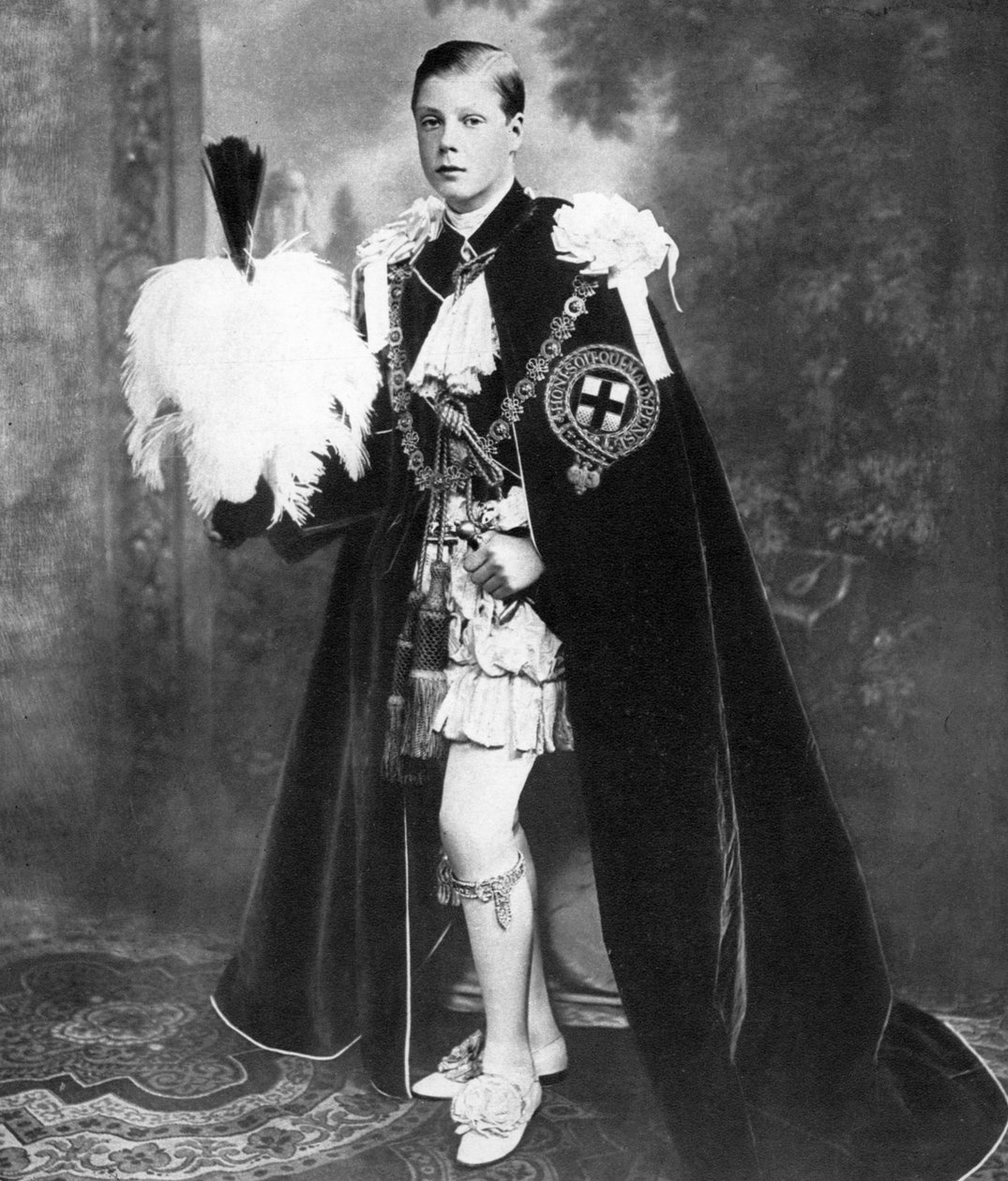 Edward, Prince of Wales som Ridder av strømpebåndet, tidlig på 1900-tallet av Unbekannt