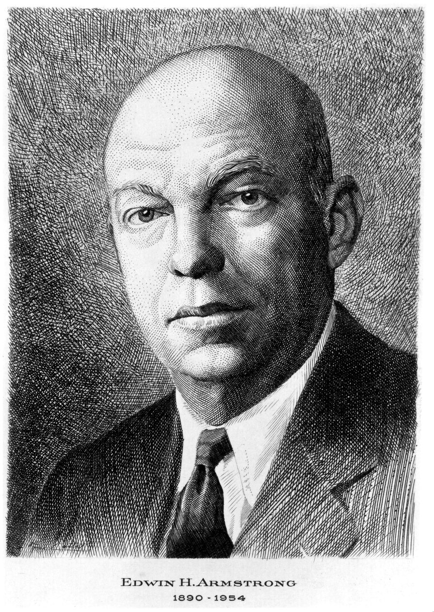 Edwin Howard Armstrong , amerikansk elektroingeniør, ca 1940 av Unbekannt