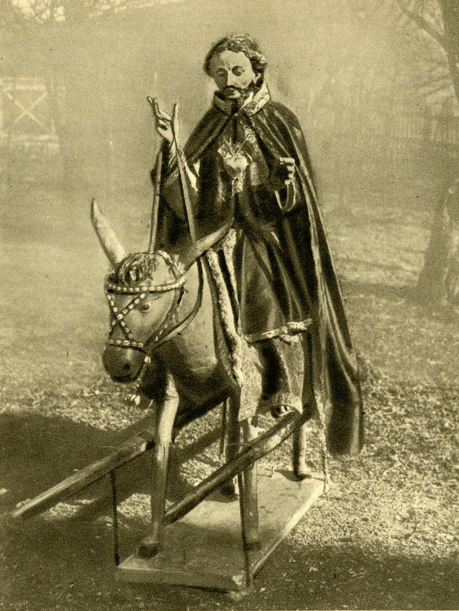 Bildet av Kristus som rir på et esel, Puch bei Hallein, Østerrike, c1935. av Unbekannt