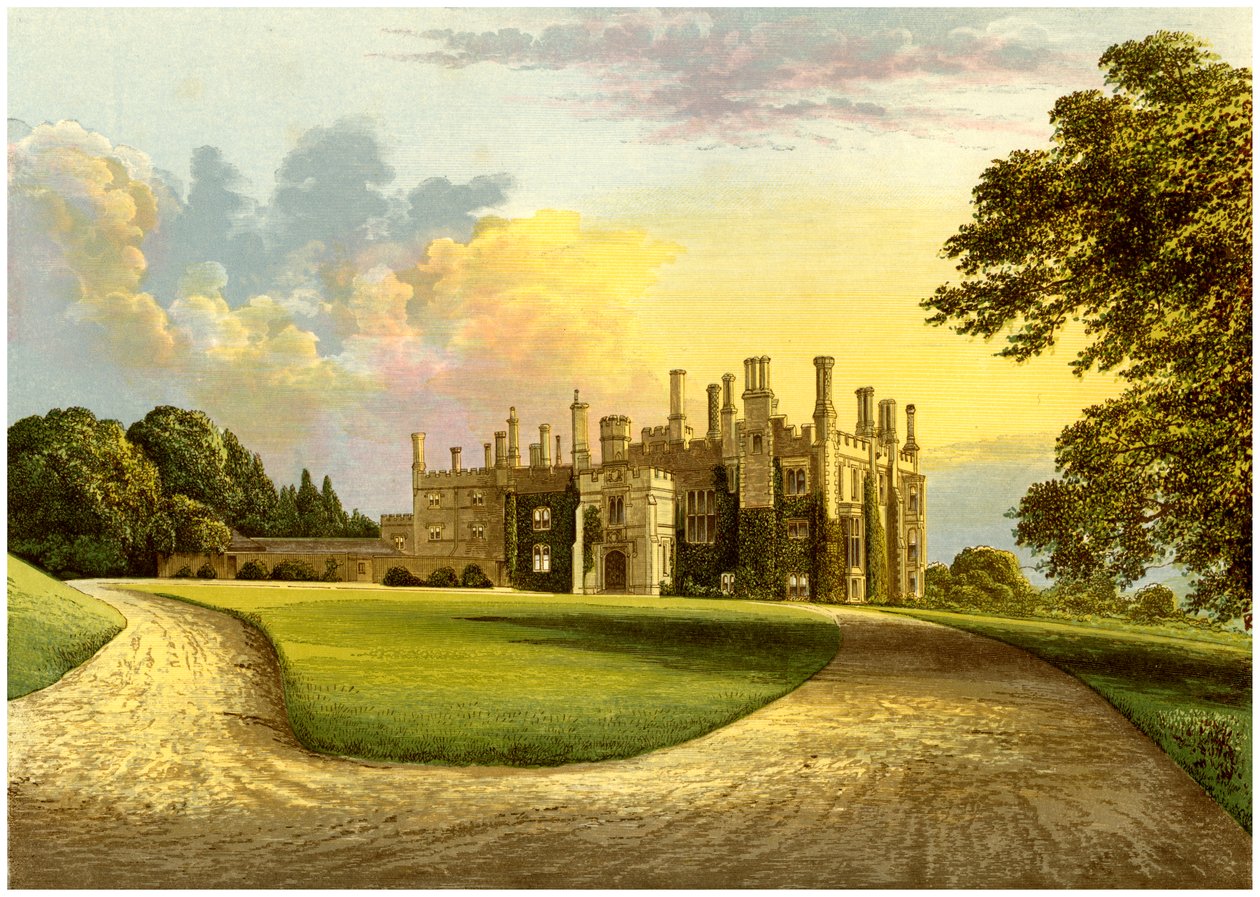 Eggesford House, Devon, hjemmet til jarlen av Portsmouth, c1880 av Unbekannt