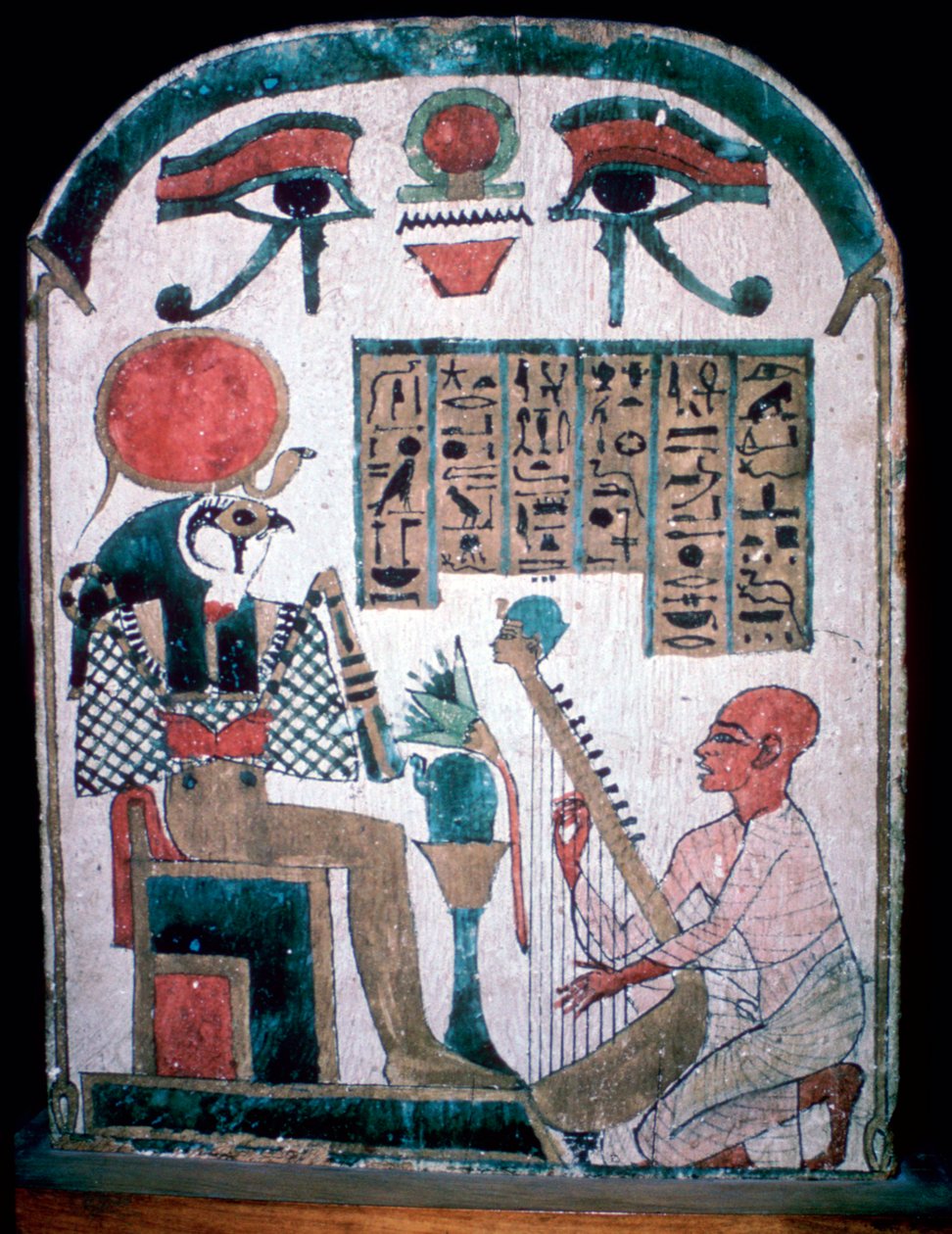 Egyptisk begravelsesplate av Diedkhonsu Soefankh av Unbekannt