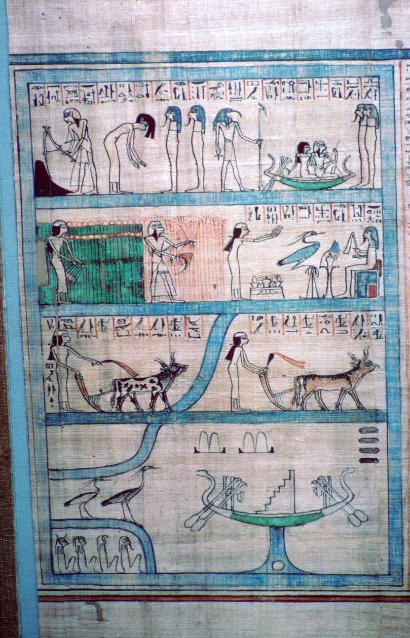 Egyptisk bilde av jordbruk i Elysian Fields av Unbekannt
