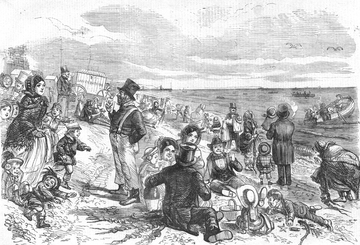 Åtte timer ved sjøen, 1856 av Unbekannt