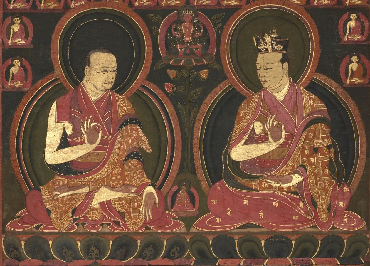 Åttende Karmapa, Mikyo Dorje (1507-1554) og hans lærer den første Sangye Nyenpa av Unbekannt