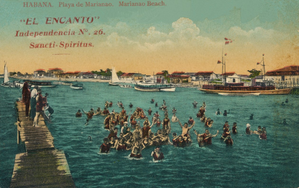 Uavhengighetssjarmen, Sancti-Spiritus. Mariano strand. Havanna, c1910 av Unbekannt