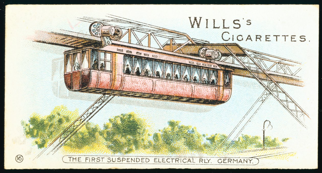 Elektrisk overliggende monorail ved Barmen-Elberfeld nå Wuppertal, Tyskland, 1901 av Unbekannt