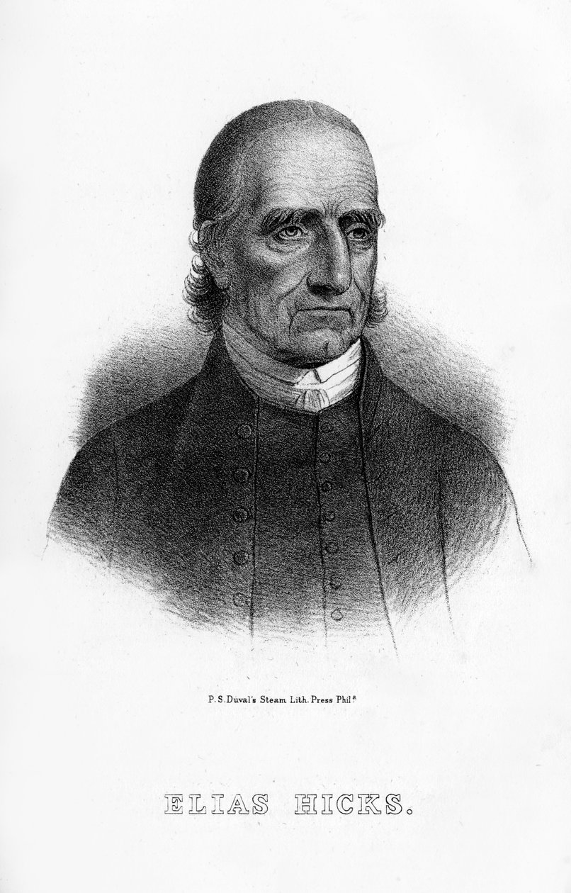 Elias Hicks, amerikansk predikant, 1854 av Unbekannt