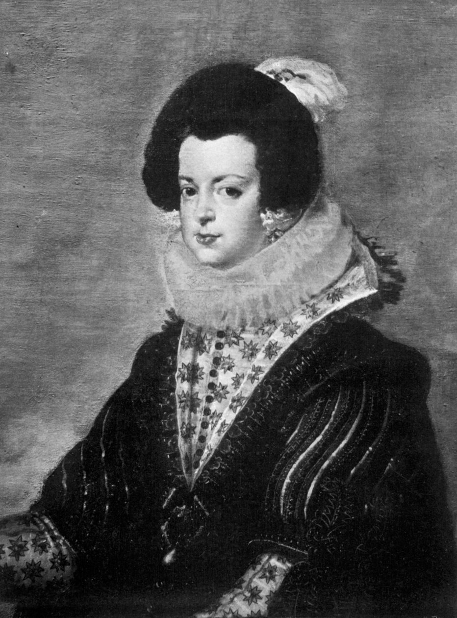 Elisabeth av Bourbon, kone til kong Filip IV av Spania, c1630 1901 av Unbekannt