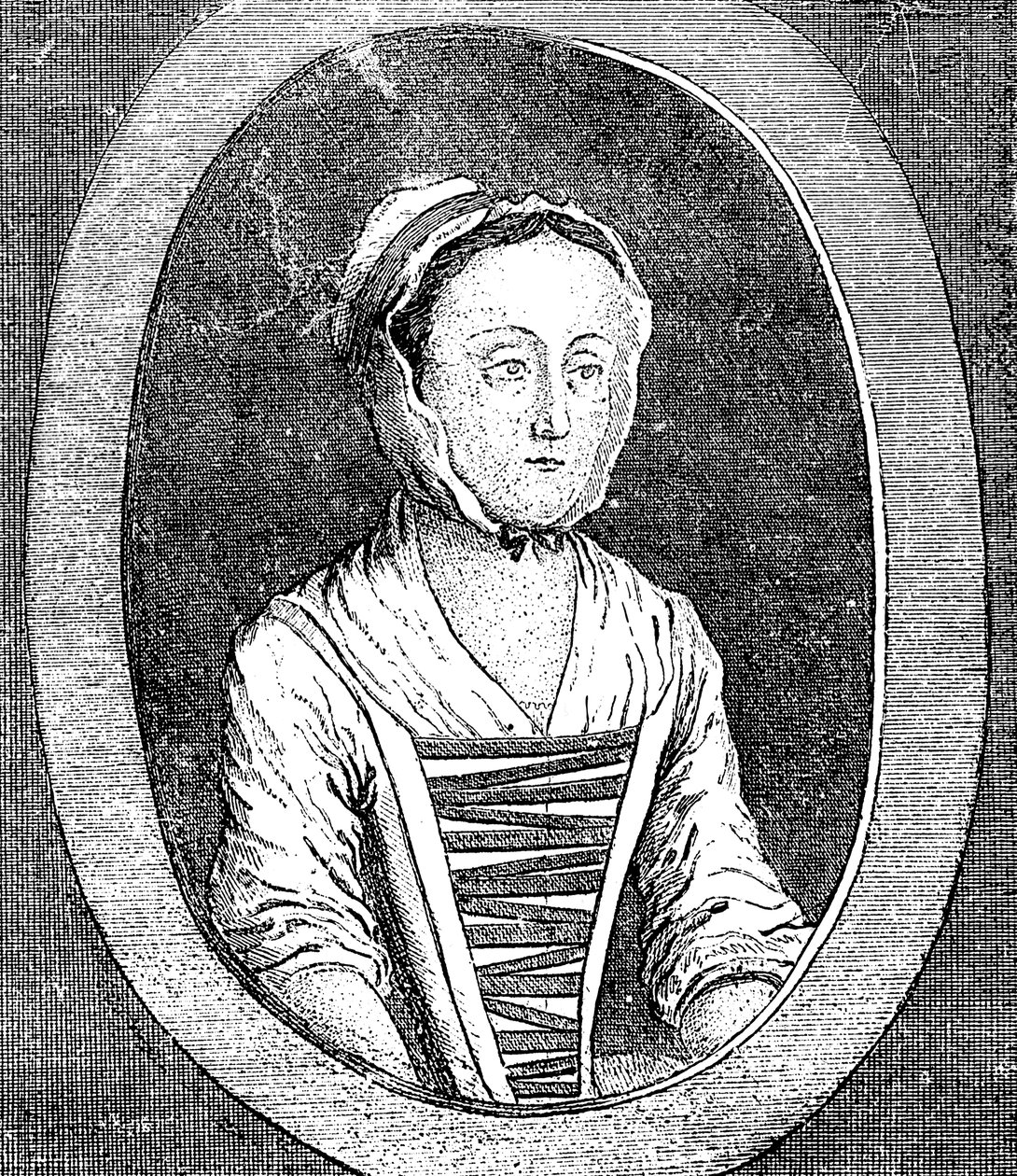 Eliza Canning fra livet, c1753 av Unbekannt