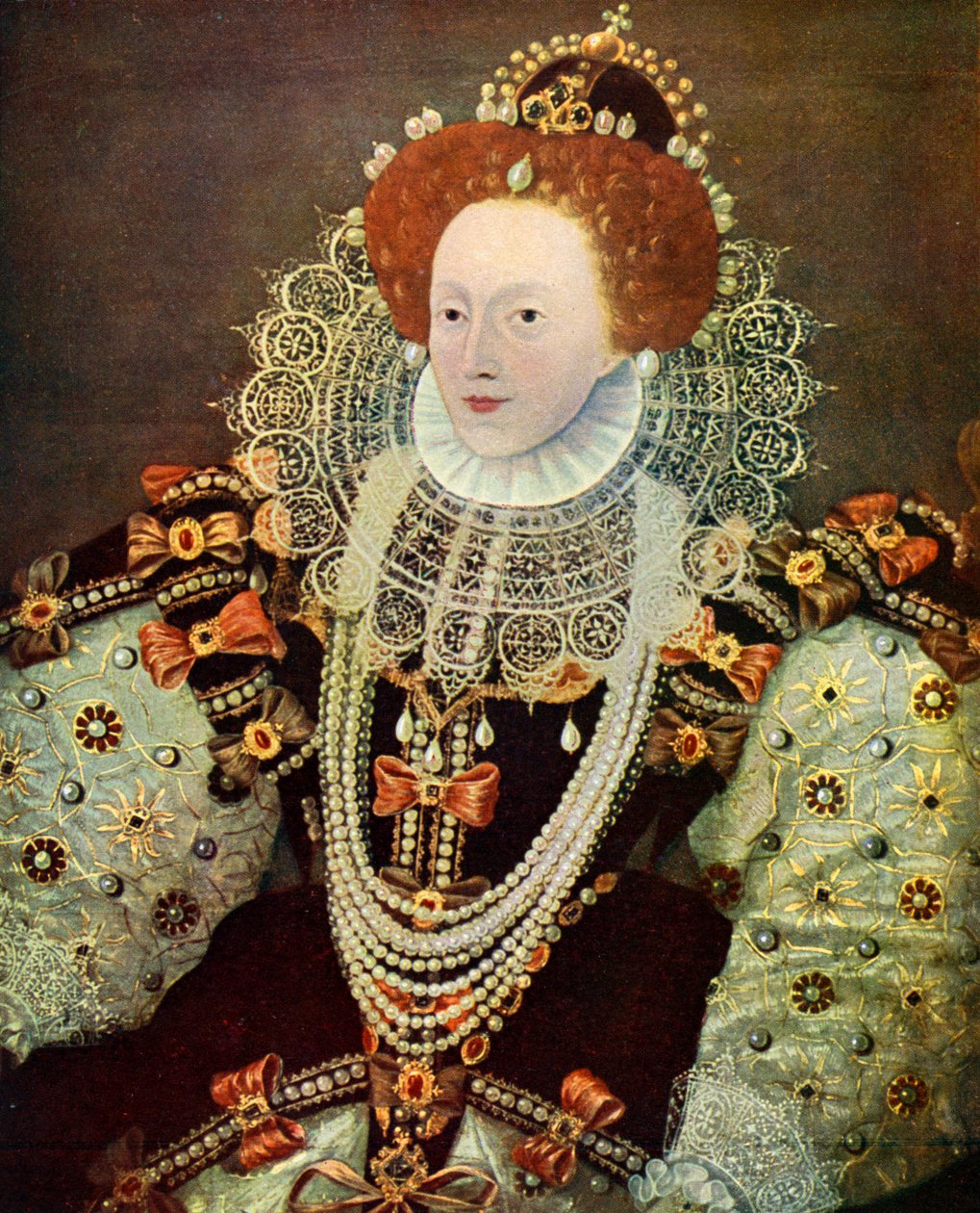 Elizabeth I, dronning av England og Irland, c1588, c1902-1905 av Unbekannt