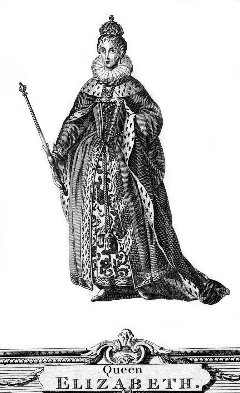 Elizabeth I av England, 1533-1603 av Unbekannt