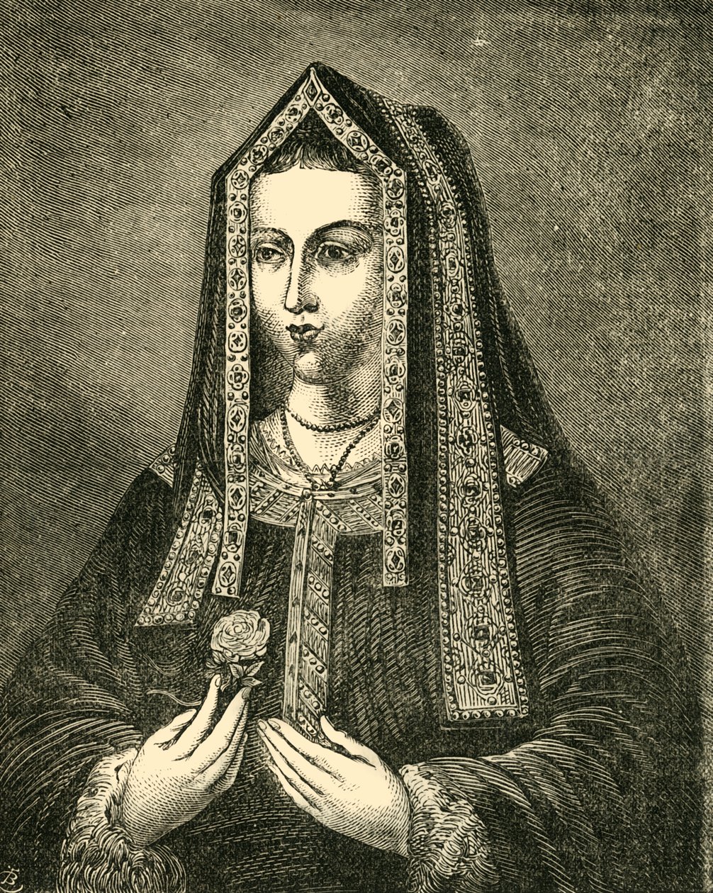 Elizabeth, kone til Henry VII, 1881. av Unbekannt