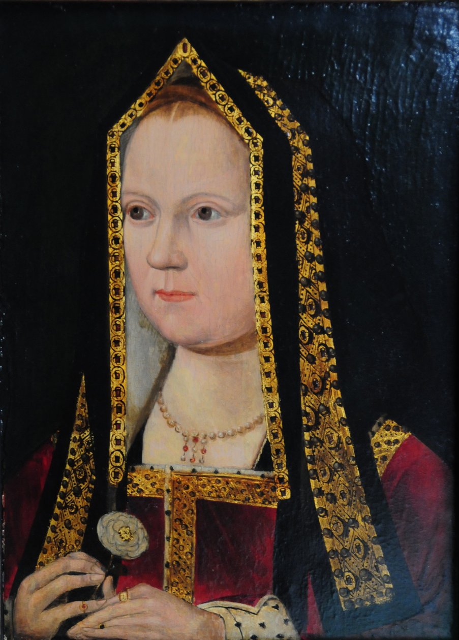 Elizabeth av York 1465-1503, ca 1502 av Unbekannt