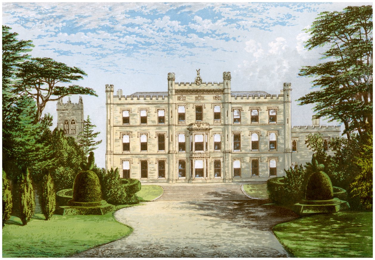 Elvaston Castle, Derbyshire, hjemmet til jarlen av Harrington, c1880 av Unbekannt