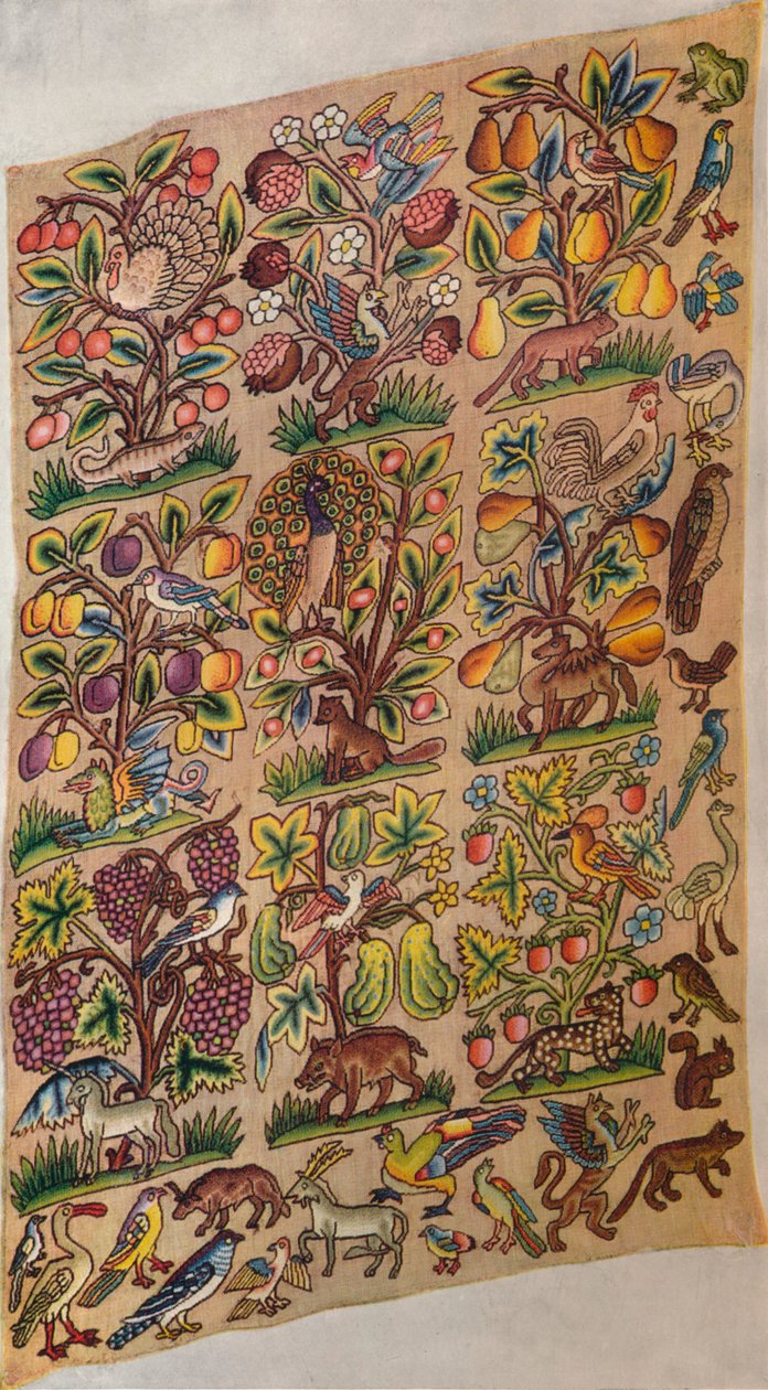 Brodert panel, c1600, 1929 av Unbekannt