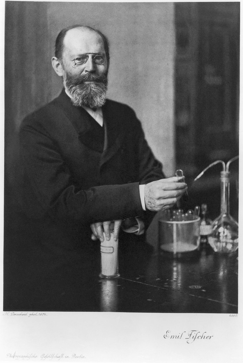 Emil Fischer , tysk organisk kjemiker, 1904 av Unbekannt