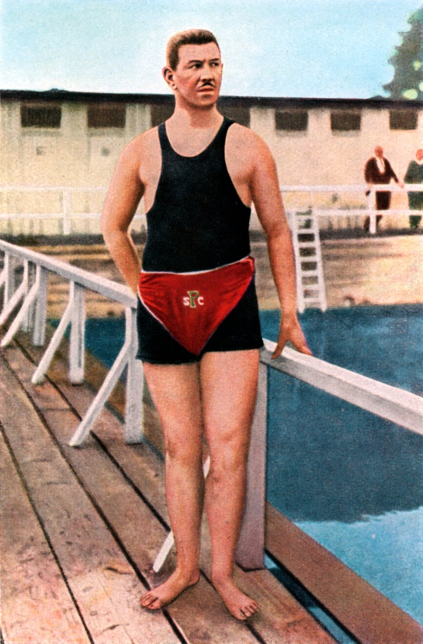 Emil Rausch, tysk svømmer, olympiske leker, St Louis, USA, 1904, 1936 av Unbekannt