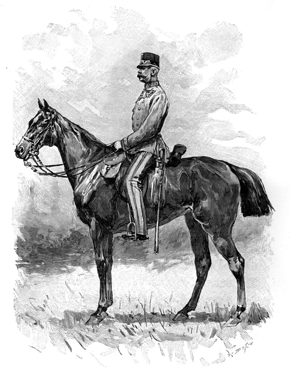 Keiser Franz Josef av Østerrike, 1892 av Unbekannt