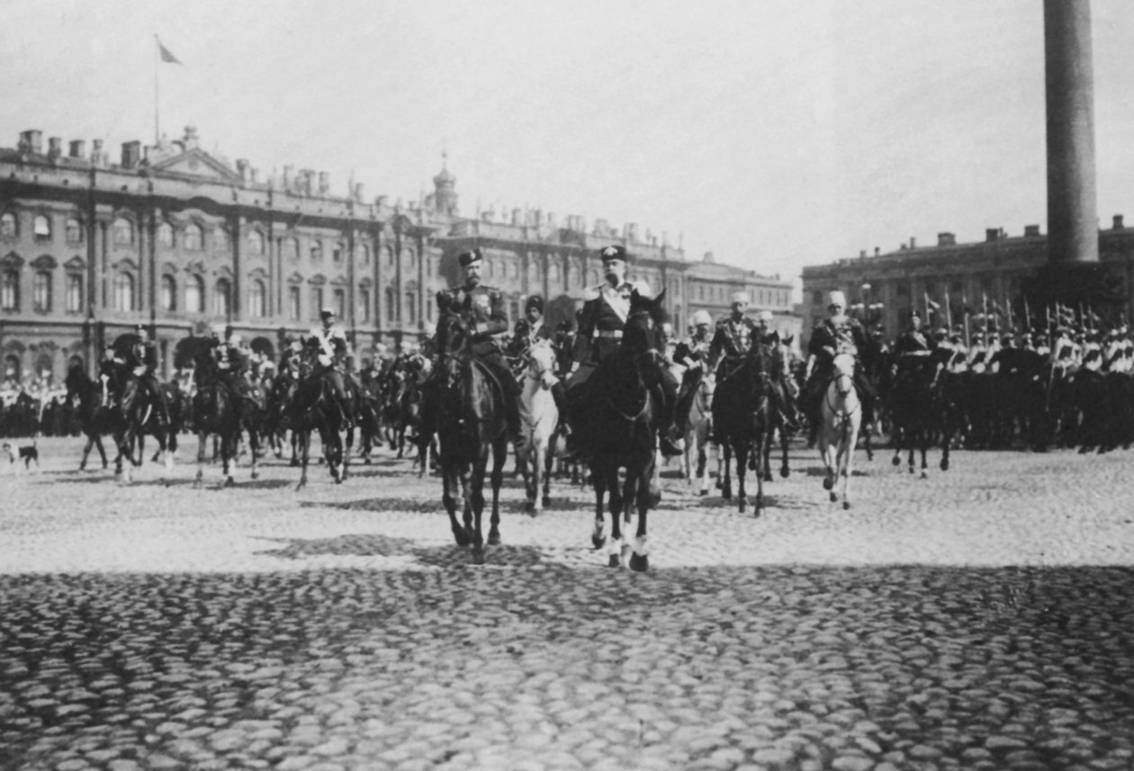 Keiser Franz Joseph I av Østerrike på statsbesøk i St Petersburg, Russland, 1897 av Unbekannt