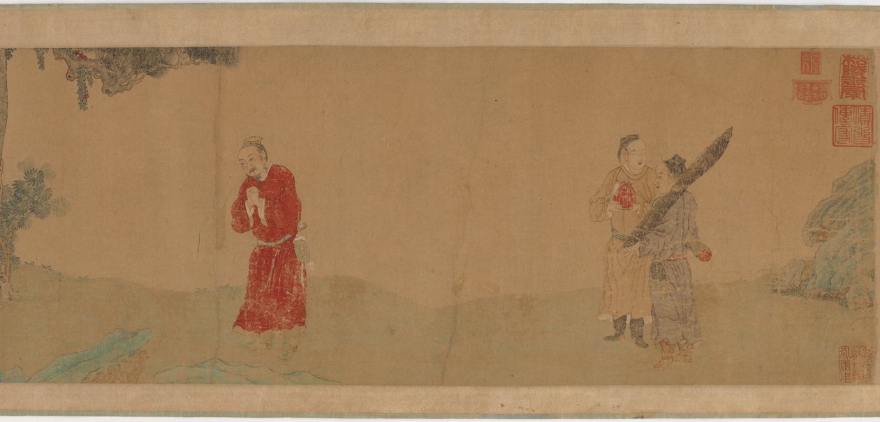 Keiser Shi Le ærer en buddhistisk munk, 1368-1644. av Unbekannt