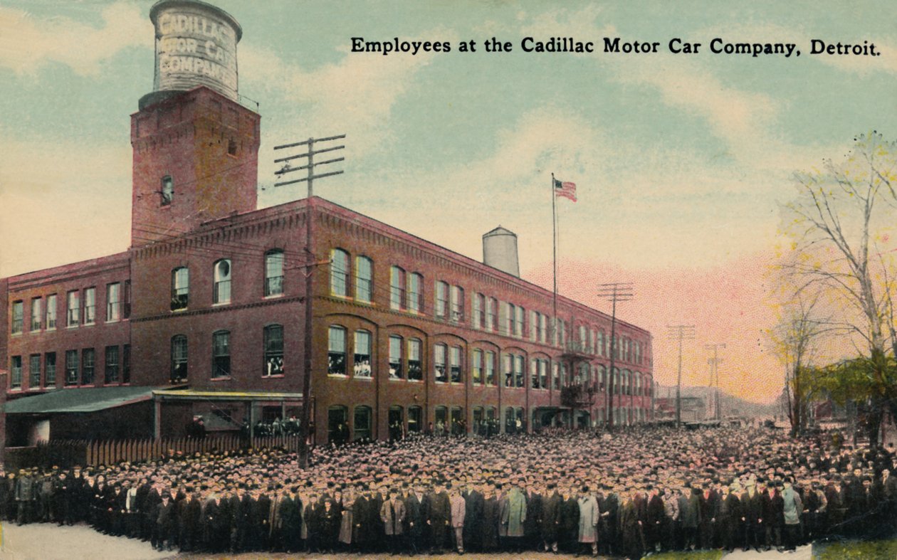 Ansatte ved Cadillac Motor Car Company, Detroit, ca. 1930-tallet. av Unbekannt