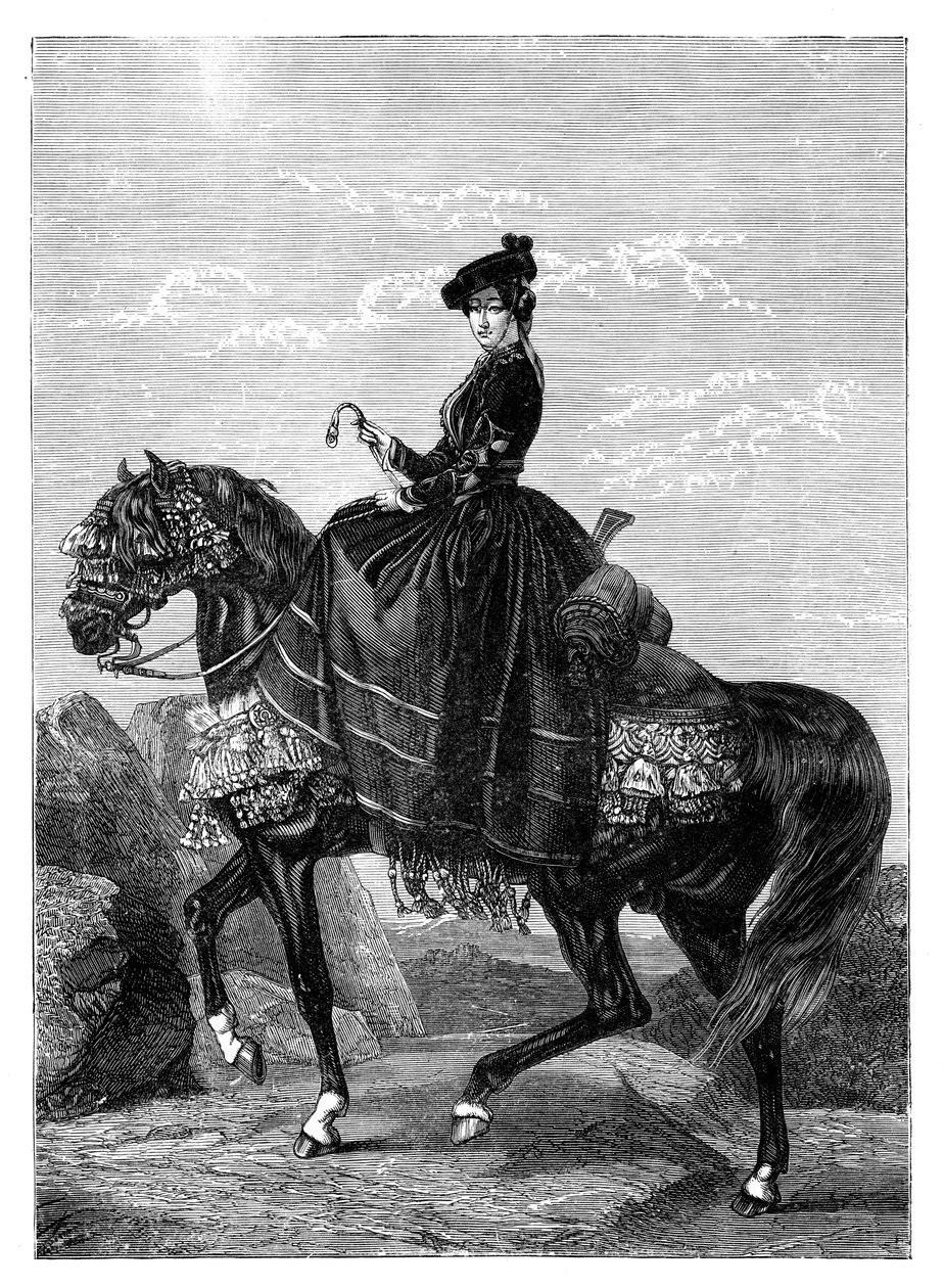 Keiserinne Eugenie de Montijo 1826-1920 av Unbekannt