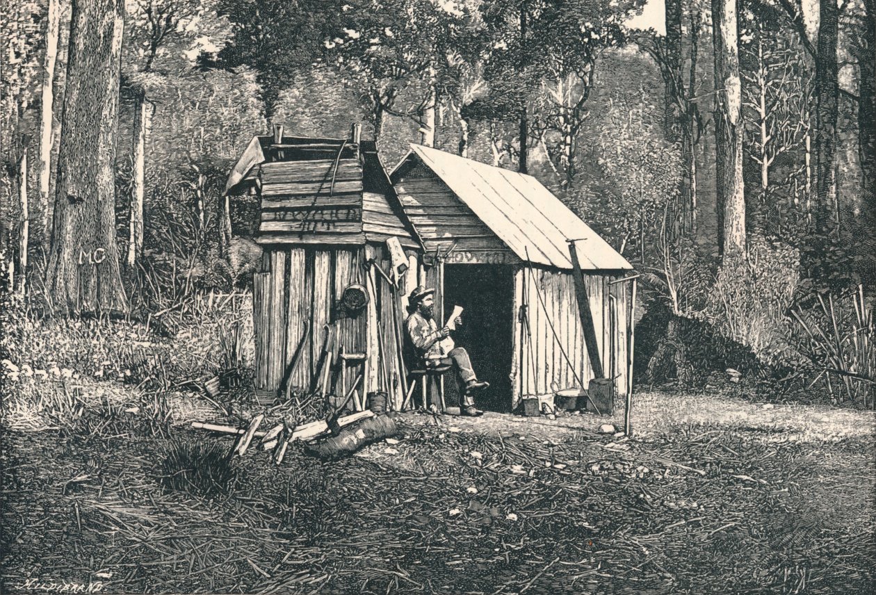Leir av australske husokkupanter, 1896 av Unbekannt
