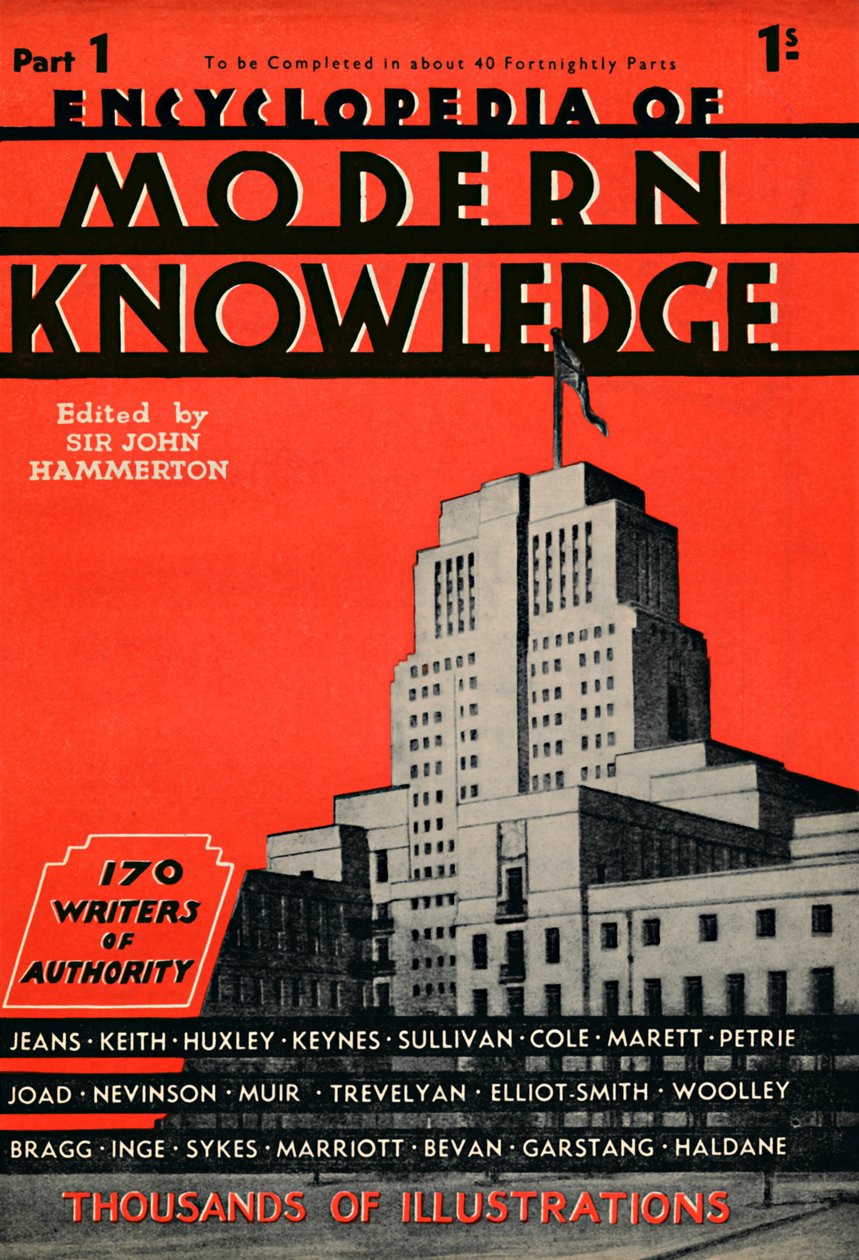 Encyclopedia of Modern Knowledge Del 1-annonse, 1935 av Unbekannt