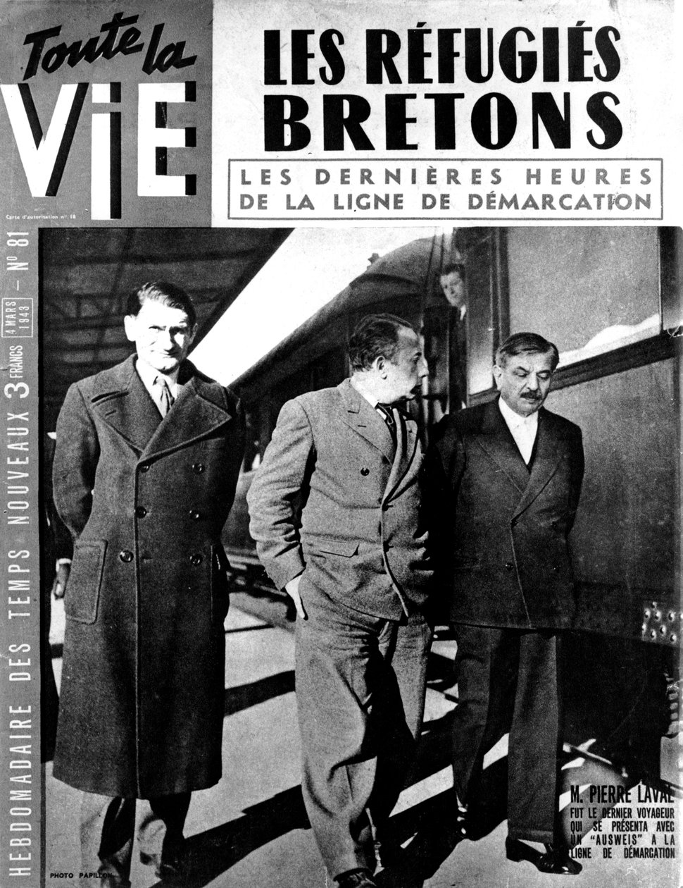 Slutt på grenselinjen mellom tysk-okkuperte og Vichy Frankrike, 1942 mars 1943 av Unbekannt