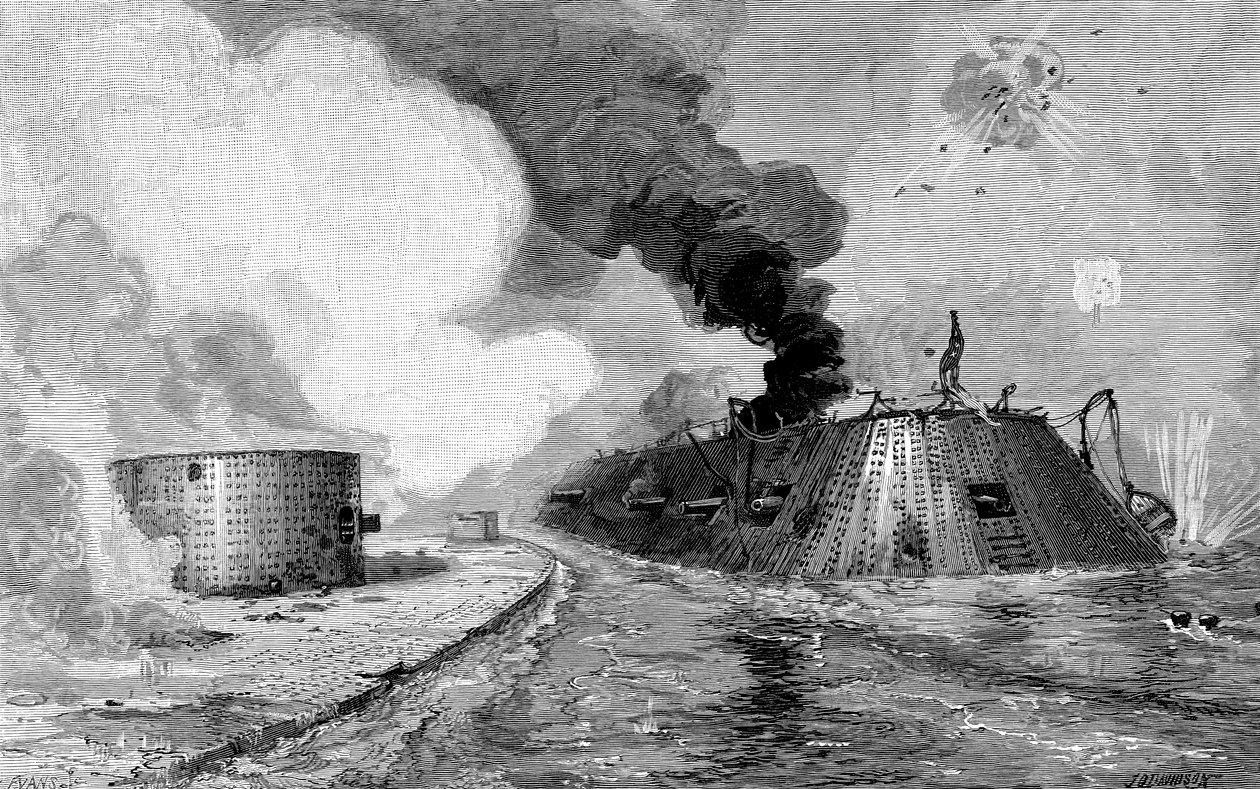 Engasjement mellom konfødererte og unionister, amerikansk borgerkrig, 1852 1885 av Unbekannt