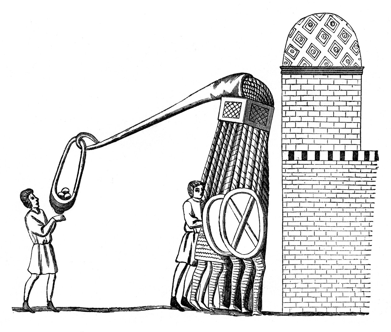 Motor for steinkasting, 1870 av Unbekannt