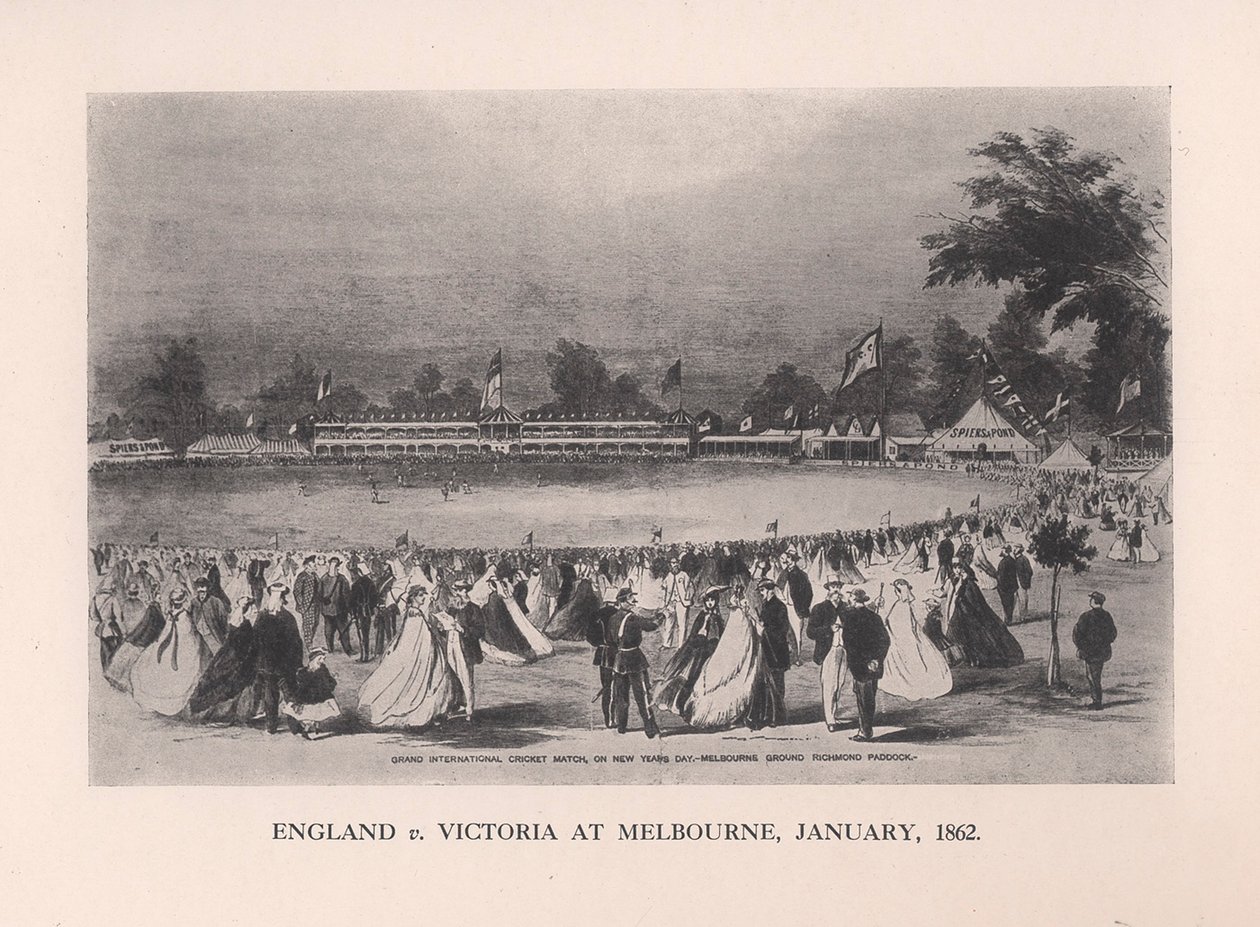 England mot Victoria i Melbourne, Australia, januar 1862 1912 av Unbekannt