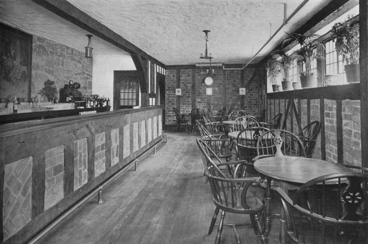 Engelsk bar i kjelleren, Hotel Royal Bermudiana, Hamilton, Bermuda, 1924 av Unbekannt