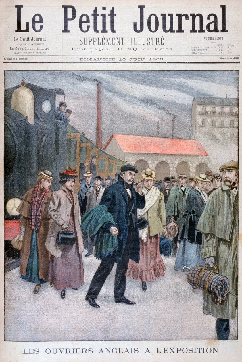 Engelske mennesker besøker verdensutstillingen i 1900, Paris, 1900 av Unbekannt
