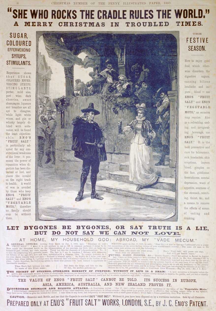 Enos fruktsalt-annonse, 1889 av Unbekannt