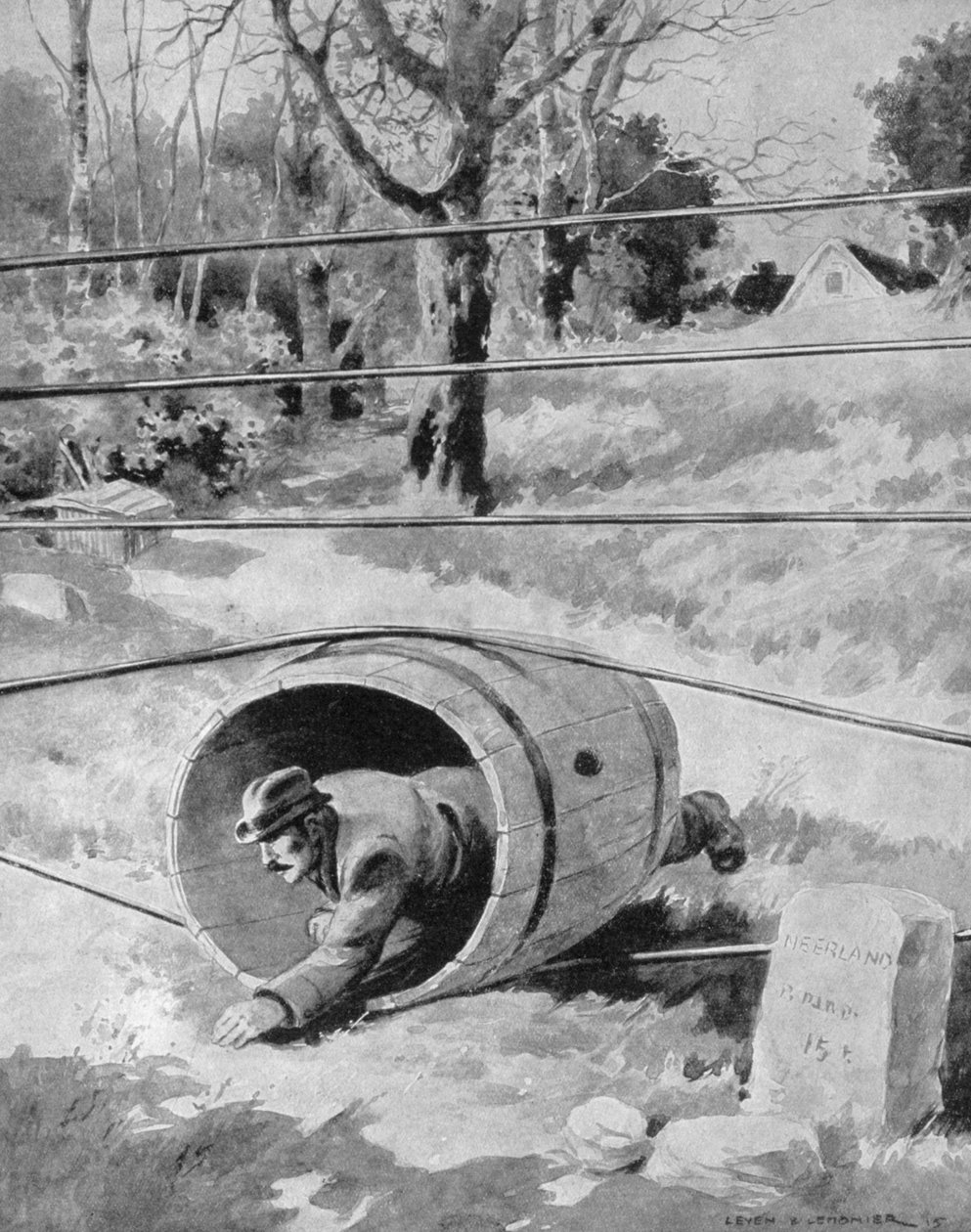 Inn i Holland fra den belgiske grensen, 1915 av Unbekannt