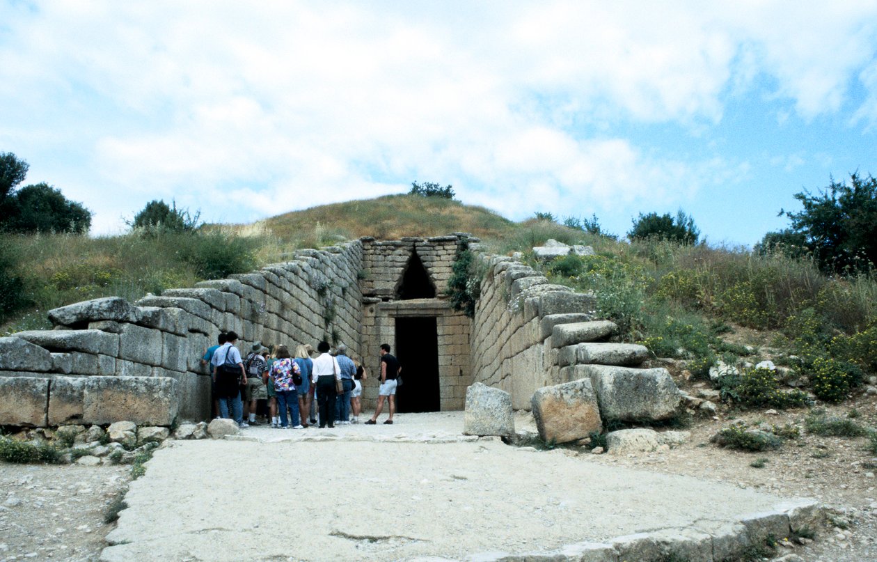 Inngangen til en tumulus ved Mykene, sen bronsealder, Hellas, c1450-c1100 f.Kr. av Unbekannt