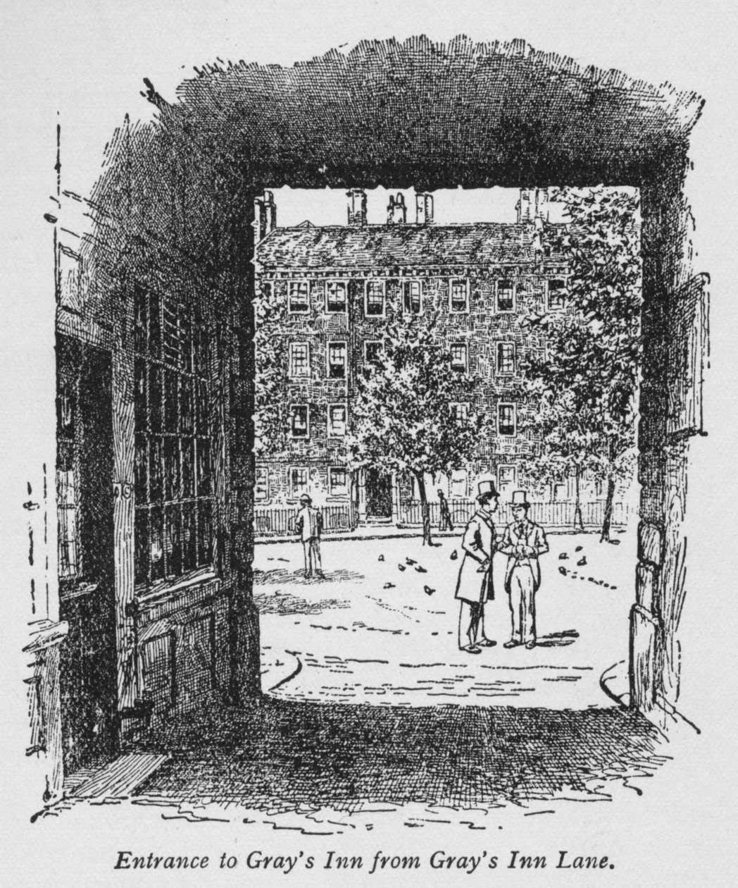 Inngang til Grays Inn fra Grays Inn Lane, c1918 av Unbekannt