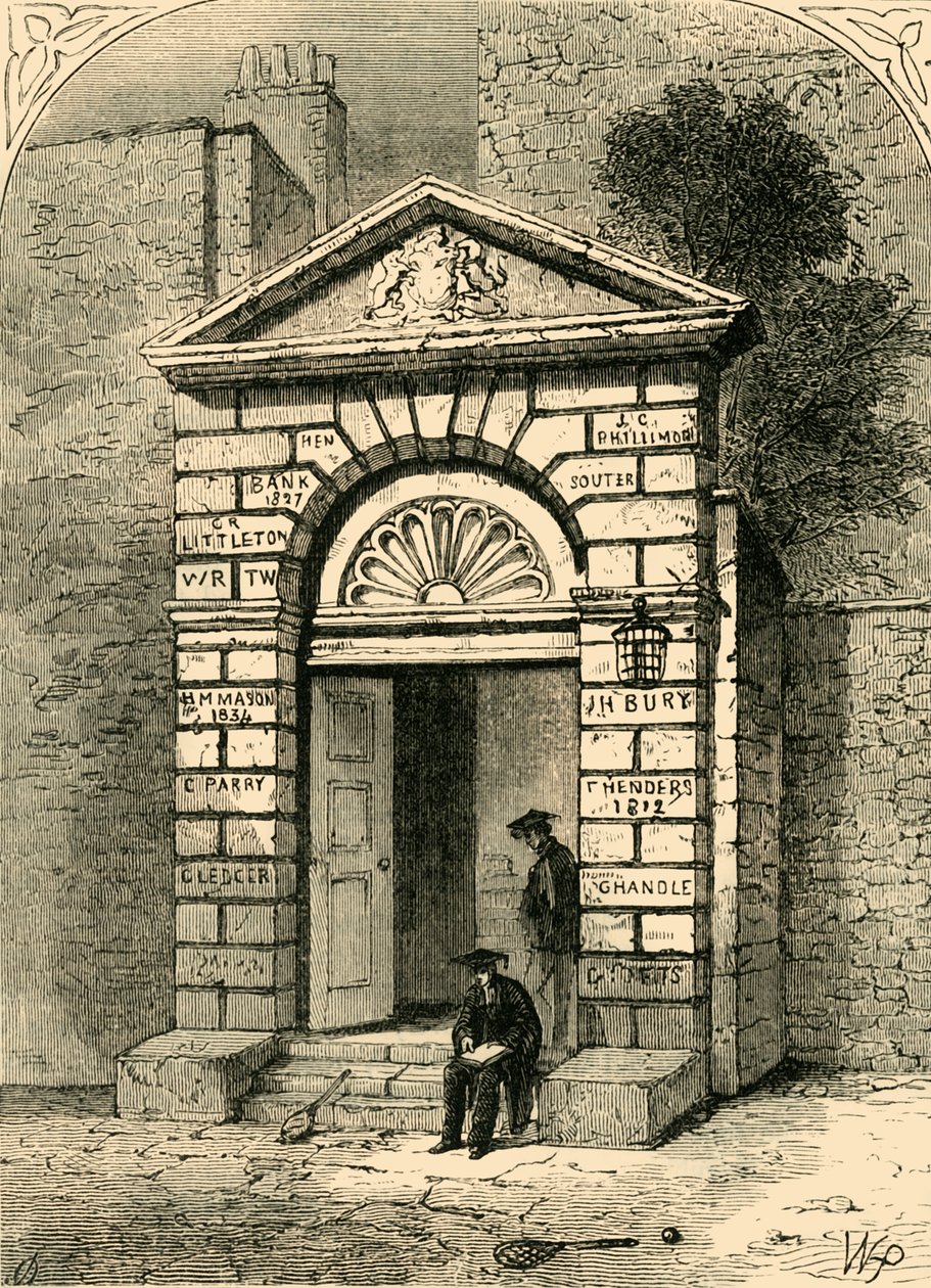 Inngang til Westminster School, 1881. av Unbekannt