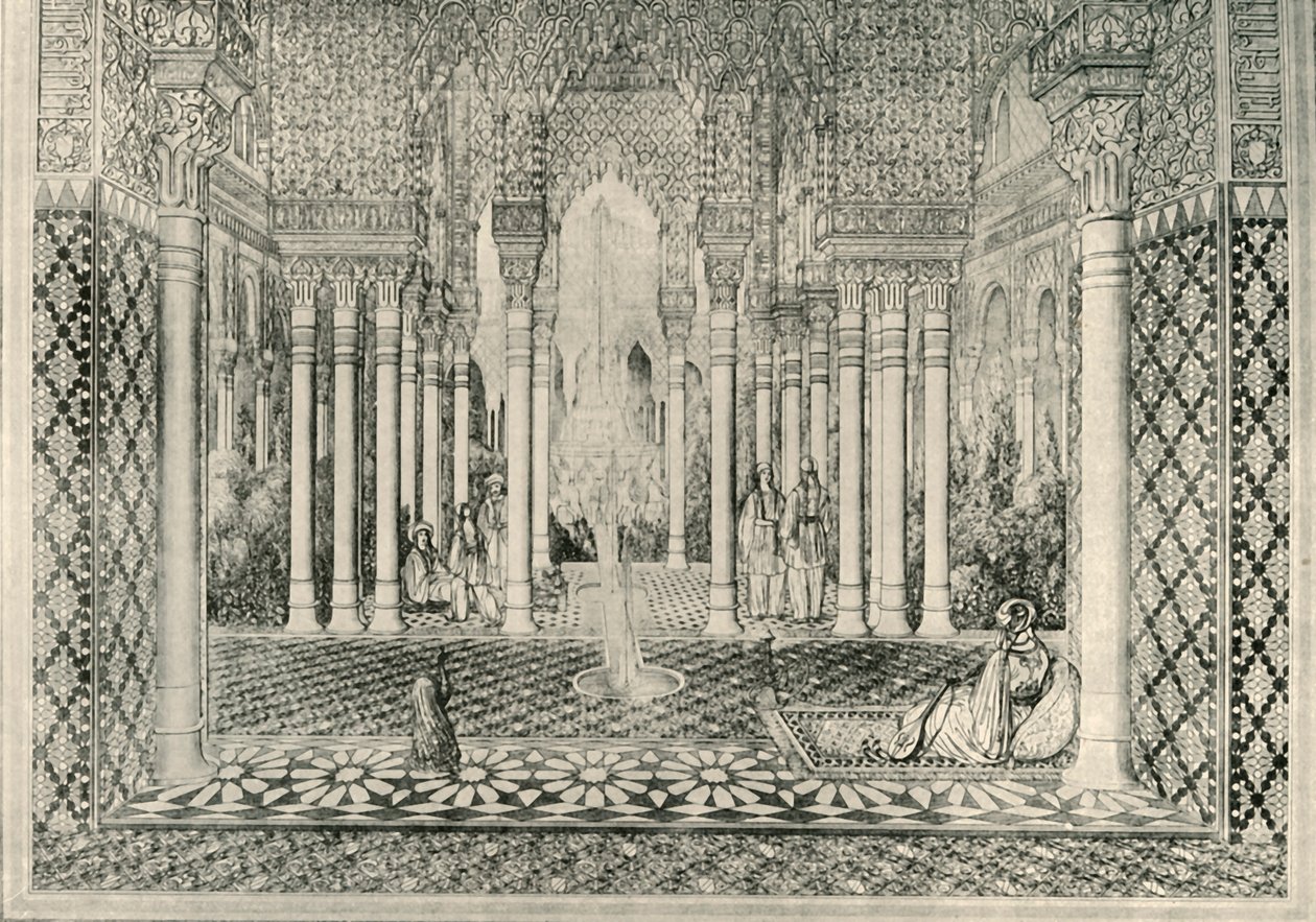 Inngang til Lions Court, 1800-tallet, 1907. av Unbekannt
